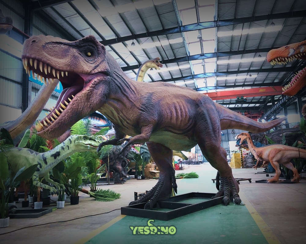 riding on dinosaurs